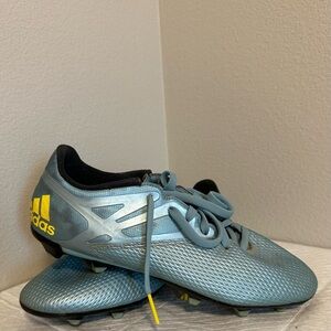 Adidas Women’s Blue and Yellow Soccer Sneakers